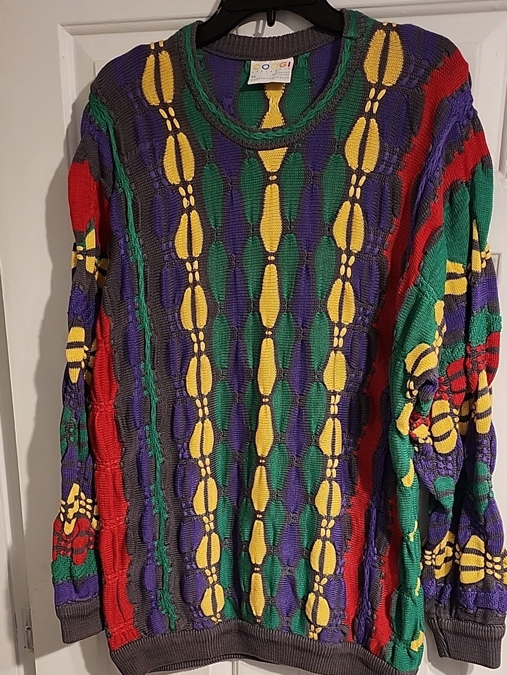 Coogi AUSTRALIA MERCERISED COTTON SWEATER